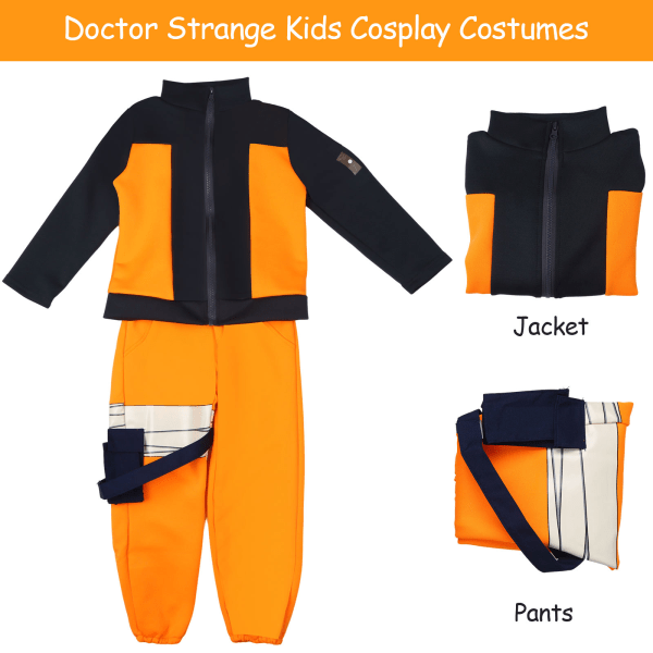 Naruto kostymer barn Halloween cosplay kostymer Yellow S L