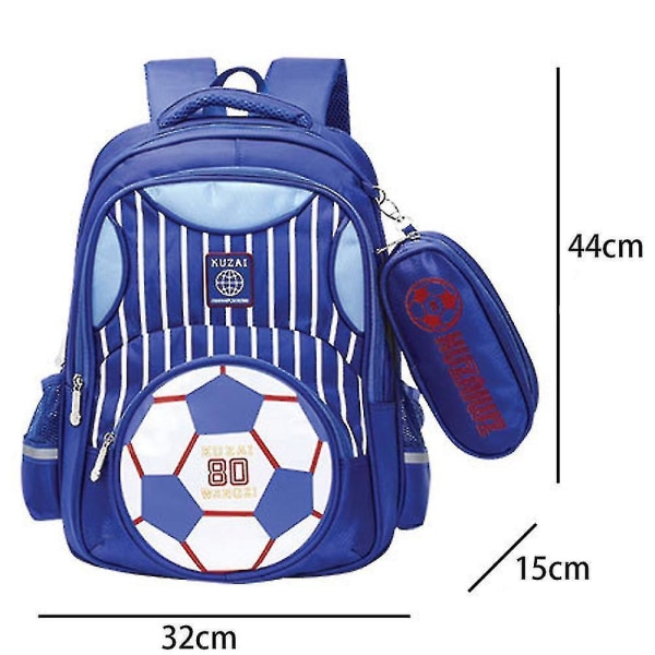 Pojkar skolväskor grundskolebarns ryggsäckar（Blå）