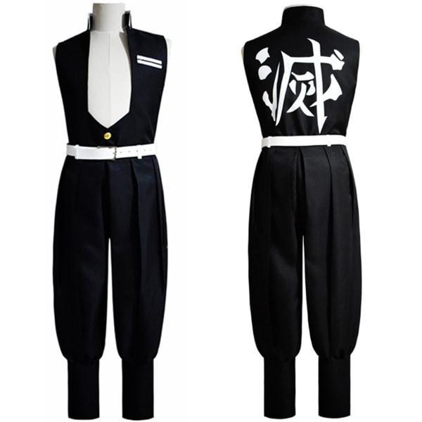 Shinazugawa Sanemi cosplay kostymer Demon Slayer outfit för män S XL