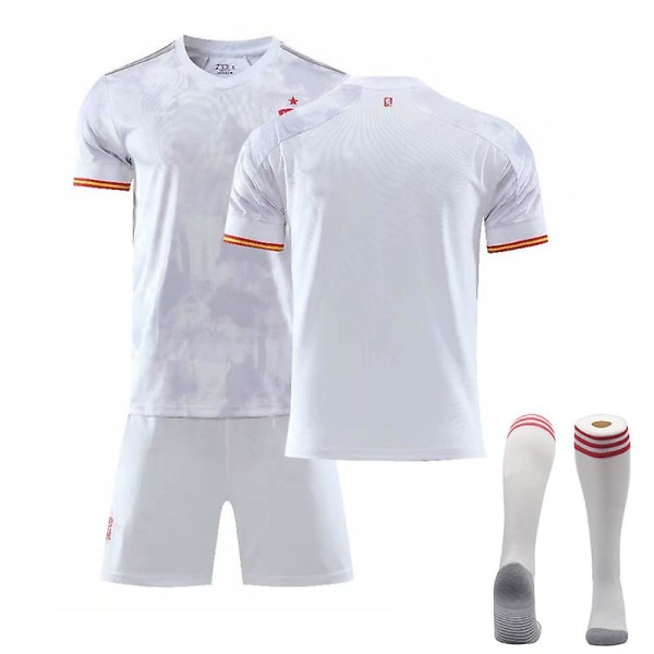 Spanien Jersey Fotboll T-shirts Set för barn/ungdomar ISCO 10 No number at away Kids 28(150-160CM)