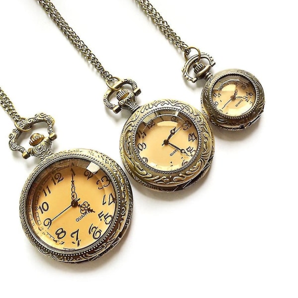 Vintage glas mörkbrun kvarts watch för kvinnor män smycken present