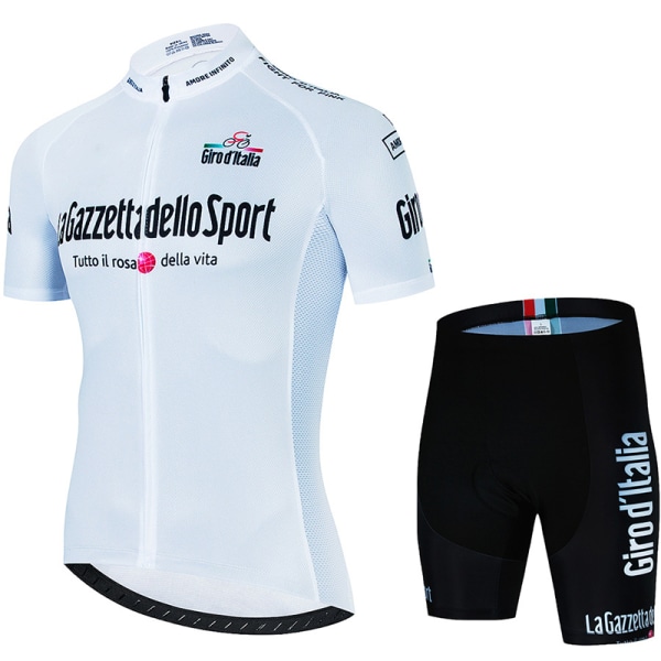 Cykeltröja Set Herr Cycling Summer Short Sleeve Snabbtorkande roseo black blue 3XL