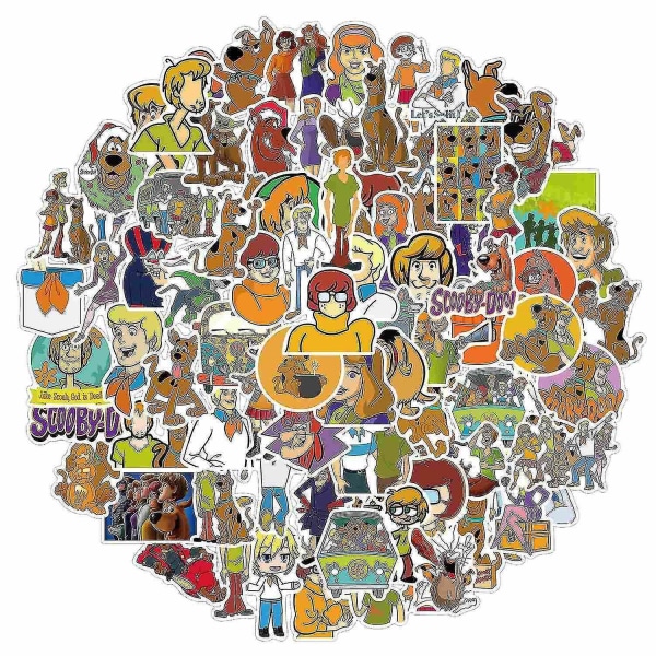 100 tecknade komedi Scooby Doo Doodle-klistermärken