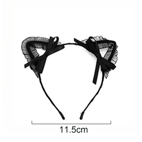 Sweet Lace Cat Ears Masquerade Party Cosplay Fashion Pannband shape3 shape3