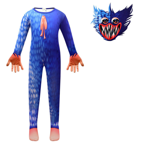 Halloween Kostym Cosplay Mask Monster Poppy Bodysuit pink 150cm blue 150cm