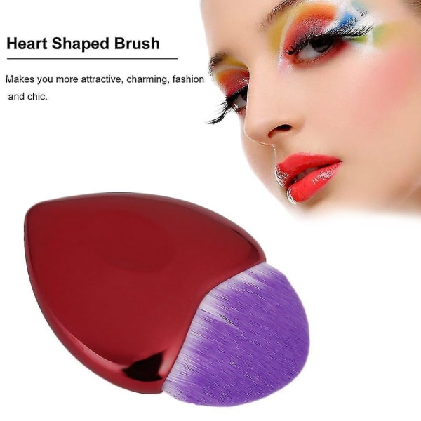 Makeup Brush Hjärtformad Brush Powder Face Foundation Blush Make Up Tools