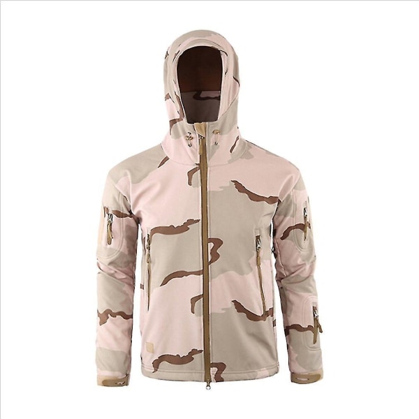 Military Tactical Men Jacka Shark Skin Soft Shell Vattentät vindtät kappa