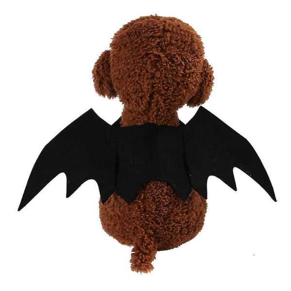 Mode kattkläder Fladdermusvingar Rolig hunddräkt konstgjord vinge Husdjur Cosplay rekvisita Halloweenkläder C Black without bells