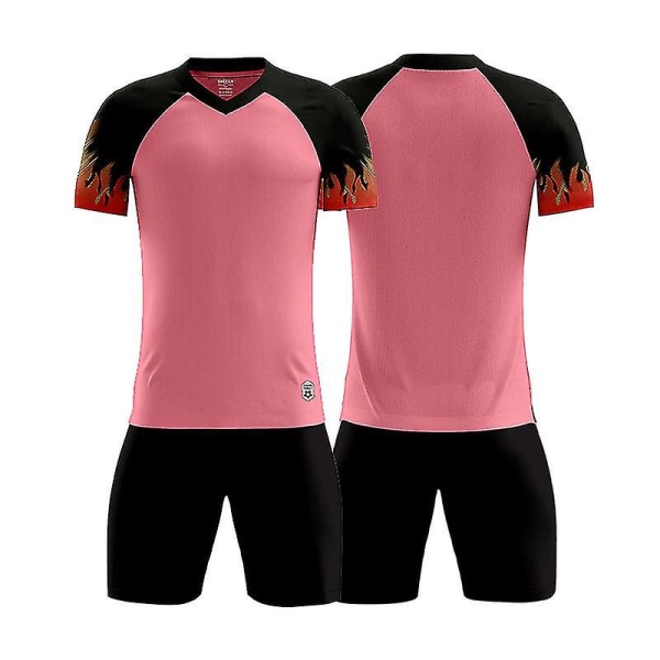 New Trend Fotbollströja för män Fotbollsträningsdräkter Sportkläder Rosa D8860 3XL