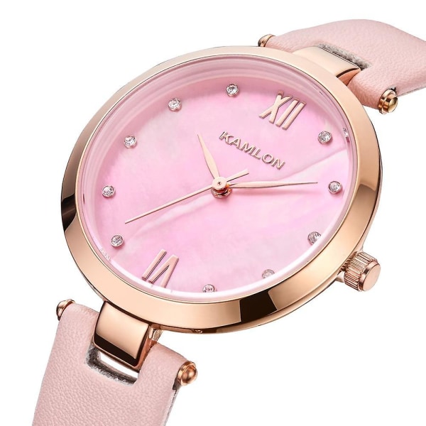KAMLON K3001 Crystal Simple Design kvinnor Watch Ultra Thin Quartz Watches