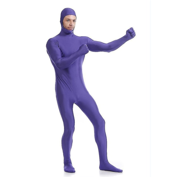 Ny Zentai-dräkt för full kropp för vuxna för män Second Skin Tight Kostym Spandex Nylon Body Colour 5