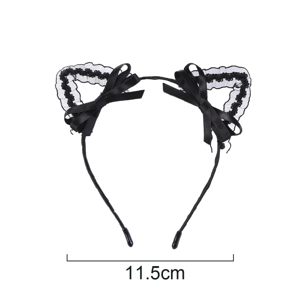 Sweet Lace Cat Ears Masquerade Party Cosplay Fashion Pannband shape3 shape9