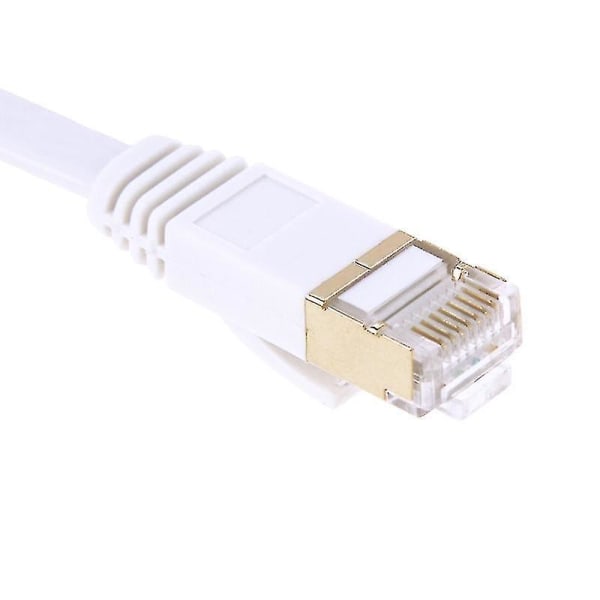 3 m guldpläterat huvud CAT7 höghastighets 10 Gbps Ultratunn platt Ethernet-nätverks LAN-kabel