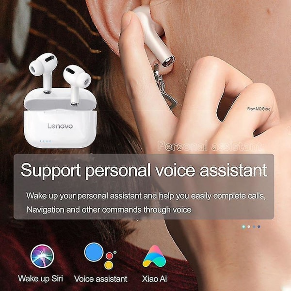 Trådlösa Bluetooth 5.0 hörlurar Dubbla Stereo Brusreducering Med Mic Clear Call