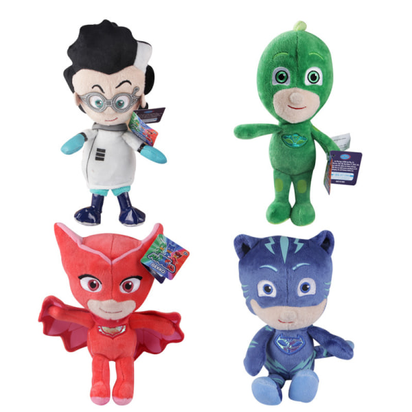 Barn maskerade anime plysch leksaker Röd Mask 20cm