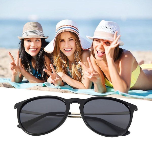 Unisex dam herr Klassiska kattöga runda glasögon Mode solglasögon Uv400  c9ed | Fyndiq