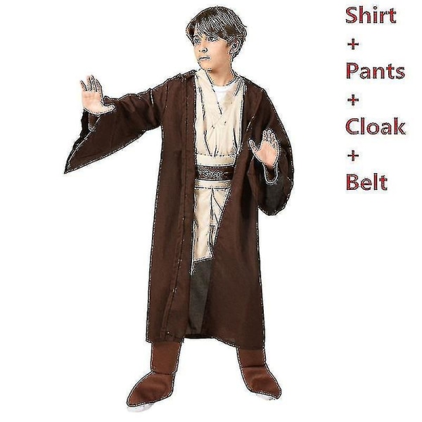 Jedi Warrior Full Set Cosplay kostym för barn L L