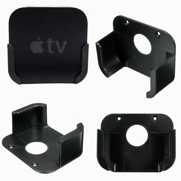 Mediaspelare Väggmonteringsfodral Case Hållare Stativ Vagga För Apple TV 4 Gen