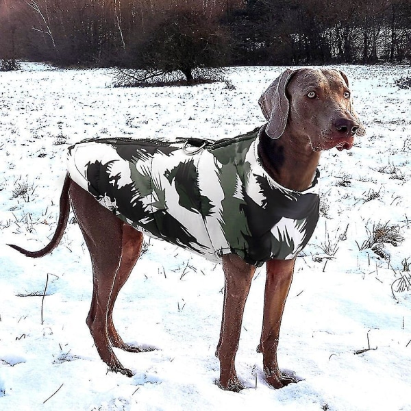 Vinterkläder för hund för husdjur Fransk Bulldog Pet Varm jacka Kappa Vattentät hundkläder Outfit Väst för S Black