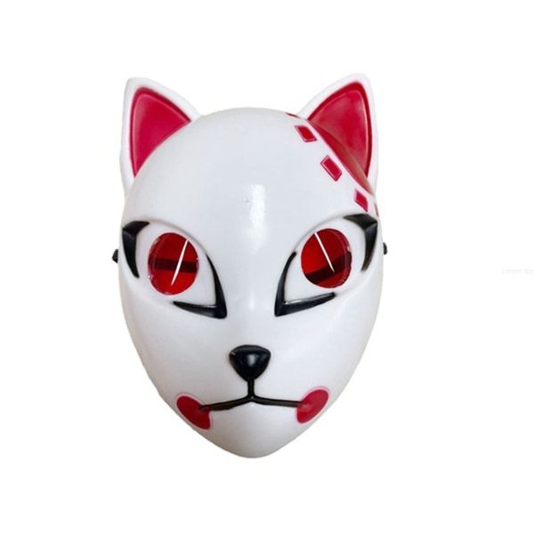 Demon Slayer Mask Kamado Tanjiro Fox Mask Cosplay Kostym rekvisita