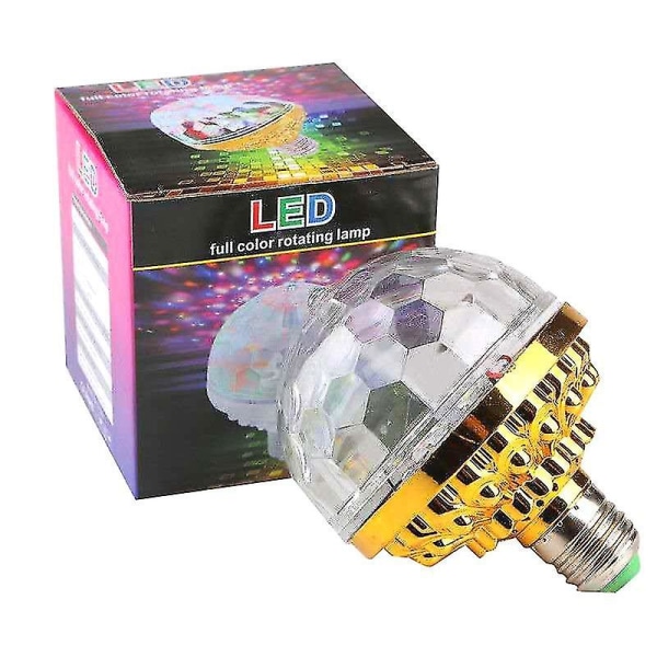 Sju färg LED-ljus Roterande lampa Magic Ball Bulb Dj Disco Ball Hushålls  KTV Flash Indoor Room C 6c30 | Fyndiq