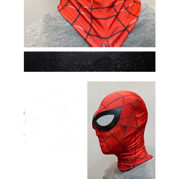 3D Spiderman-masker Spider Man Cosplay-kostymer Lycra Mask Superhjältelinser-（ZZ02）