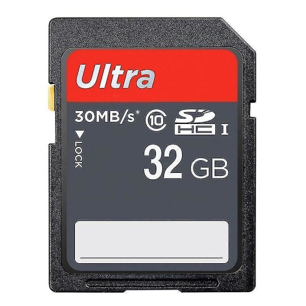 32 GB Ultra High Speed ​​Class 10 SDHC-kameraminneskort (100 % verklig kapacitet)
