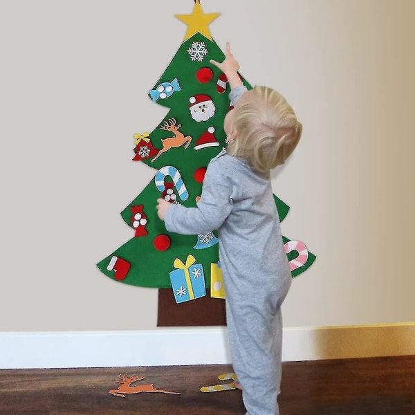 Gör-det-själv set med prydnadsföremål för barn, julklappar, nyårsdörrar för vägghängande dekorationer