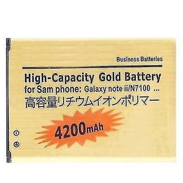 4200mAh Gold Business-batteri med hög kapacitet för Galaxy Note II / N7100