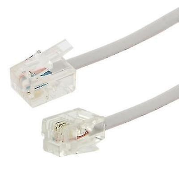 2 Core RJ11 till RJ11 Telefonkabel, Längd: 5m