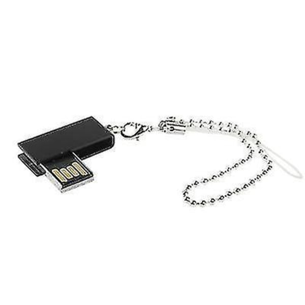 Mini roterbar USB -flashdisk (4GB), svart