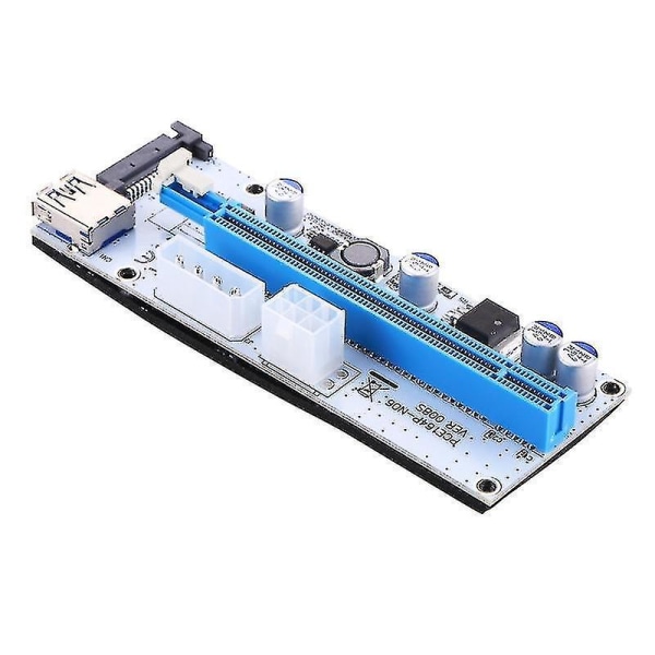 USB 3.1 PCI-E Express 1x till 16x PCI-E Extender Riser Card Adapter 15 Pin SATA Power med 60 cm USB