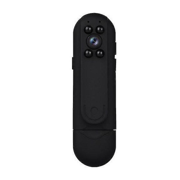 Mini Body Camera HD 1080P handhållen fickkamera med ljud och video (svart)