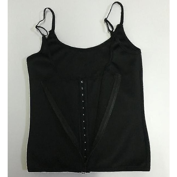 Zip-up Dam Body Contouring Court Corset Neopren 3-lager Patch Sweat Vest Shapewear black