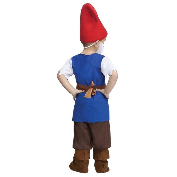 Toddler Pojke Jultomtdräkt Fairy Tale Seven Dwarfs Cosplay Halloween Carnival P