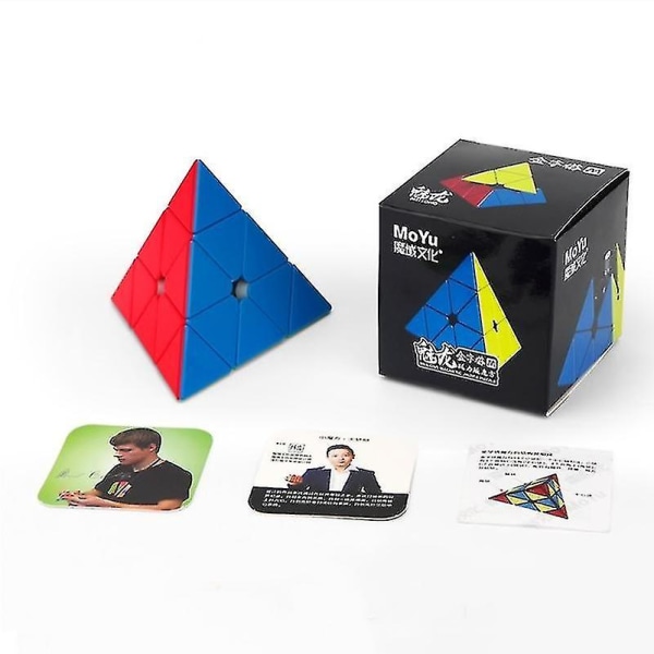 3x3 Pyramid Stickerless Speed ​​Magic Cube Speed ​​Cube-tävling Cube Pyramid Cube Cubo Magico Pussel