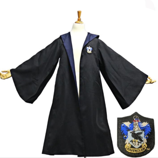 Harry Potter magisk dräkt cosplay kostym huva kappa Navy blue M