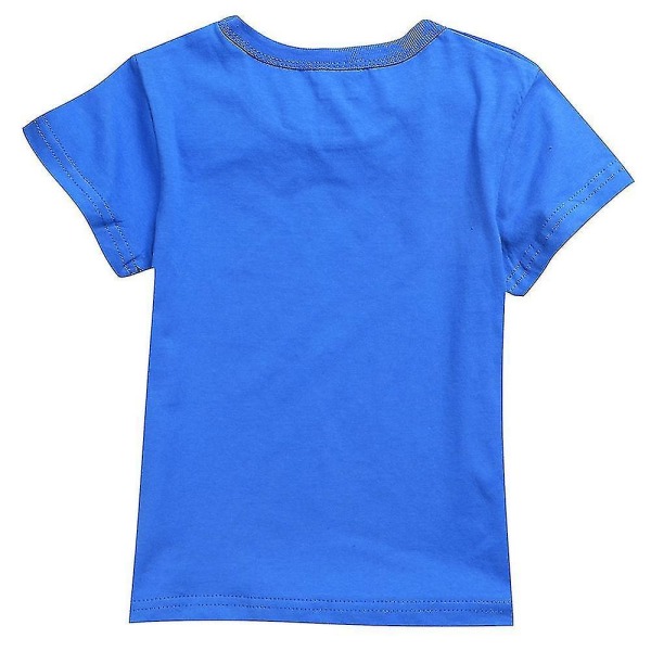 Pojkar Flickor Minecraft kortärmade toppar T-shirts Blue