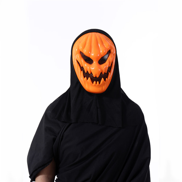 Halloween Skrämmande pumpa Mask Sjal Cosplay Party rekvisita