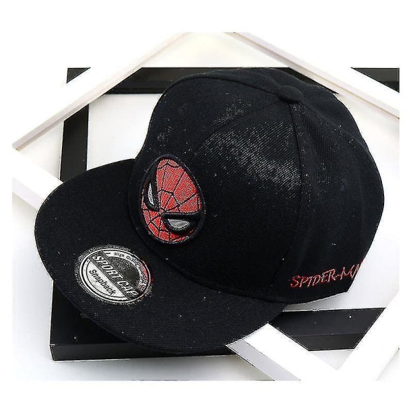 Tecknad Marvel/spider-man mönstrade snapback-hattar（52-54 cm）