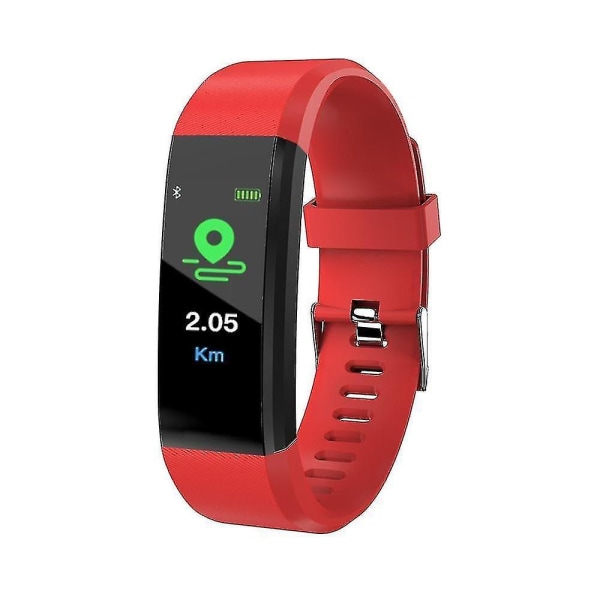 Smart Wristband - Fitness Tracker And Pressure Sport Watch(Röd)