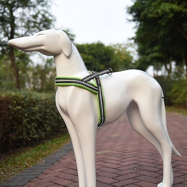 Husdjurshundar A7 Reflekterande Polyester Bröstsele Blykoppel Dragkraft Stora hundar Säkerhetskedja rep