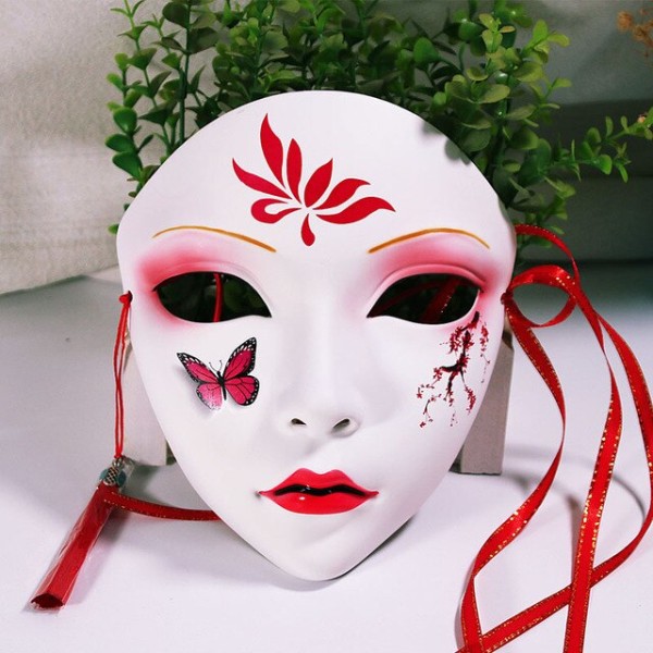 Kinesisk stil Mask Anime Cosplay Mask Hanfu kostymtillbehör style 2 style 4