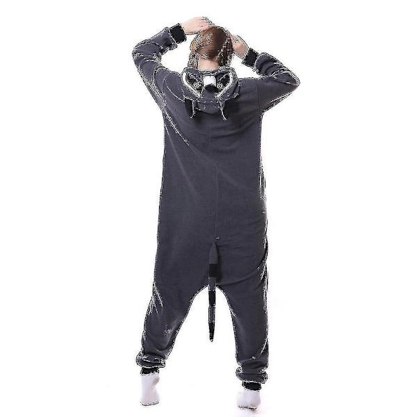 Hksng Kigurumi Djur Vuxna Katt Björn Haj Onesies Pyjamas Tvättbjörn Kostymer Drake Jumpsuit Jul As Show3