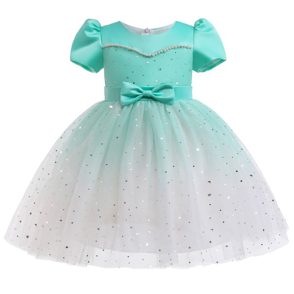 Elegant Princess Dresses Klänning Princess Cosplay kostym för kvinnor 2688 green short sleeved 130 6-7Y 2688 green short sleeved 110 3-4Y