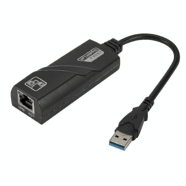 10/100/1000 Mbps RJ45 till USB 3.0 Externt Gigabit nätverkskort, stöder WIN10