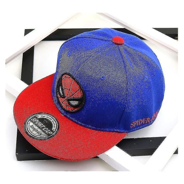 Tecknad Marvel/spider-man mönstrade snapback-hattar（52-54 cm）
