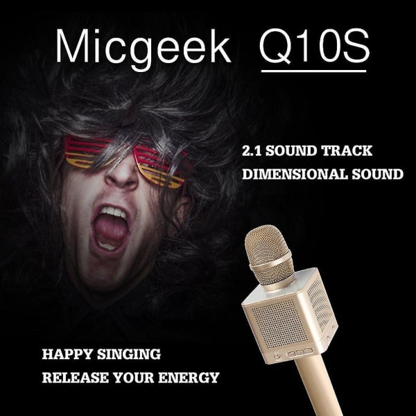 Micgeek Q10s Trådlös Mikrofon Ktv Karaoke Hq Ljudvåg Vägg Skakbas