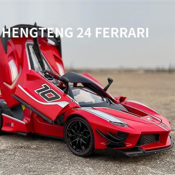 1:24 Ferrari FXX K EVO bilmodell Formgjuten legering Pojkar Leksaker Bilar Diecasts & Toy Supercar Samlarföremål