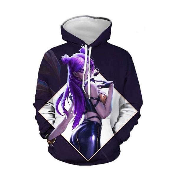 LOL Unisex Cosplay Hoodie White &amp; Red M White &amp; Purple M